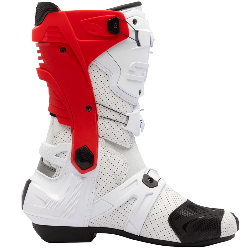 SIDI REX AIR motoros csizma fehér-piros
