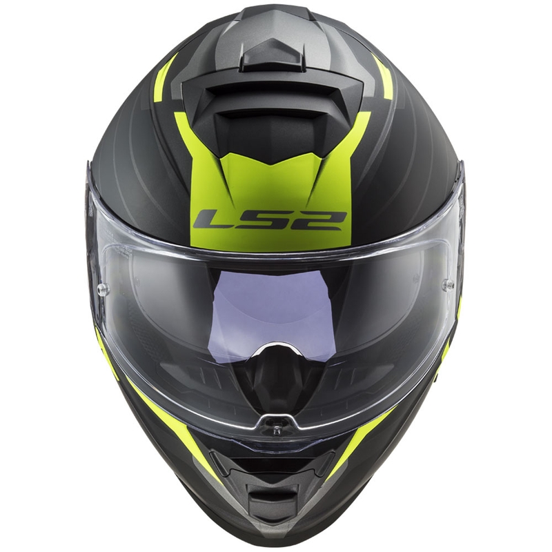 LS2 FF800 Storm II Nerve zárt bukósisak fekete-fluo sárga