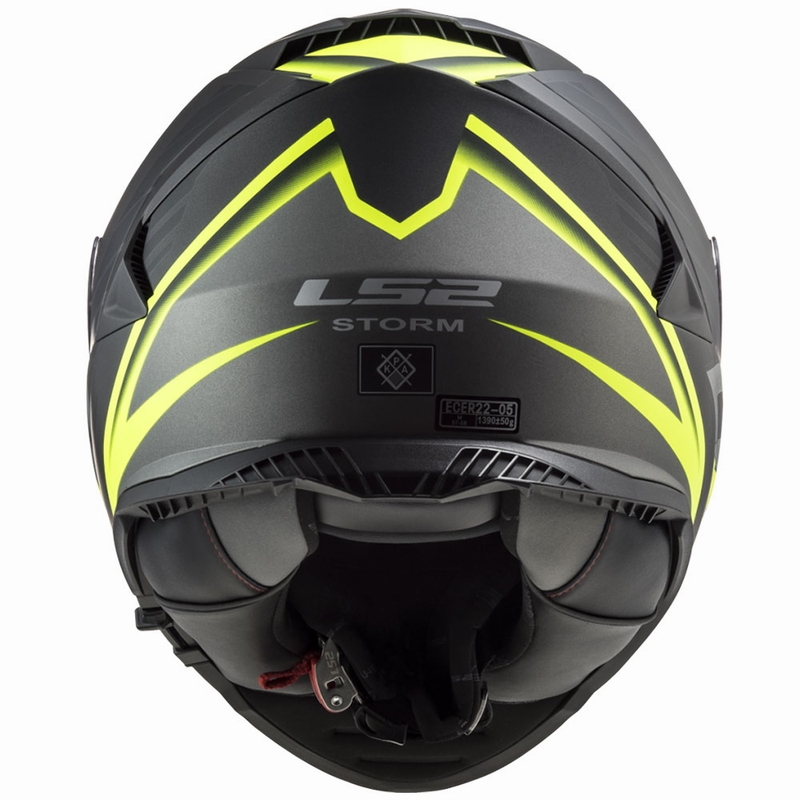 LS2 FF800 Storm II Nerve zárt bukósisak fekete-fluo sárga