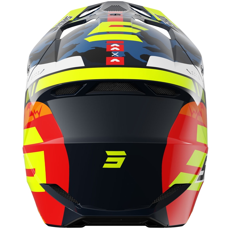 Shot Furious Flash gyerek motokrossz bukósisak fényes kék-fluo sárga