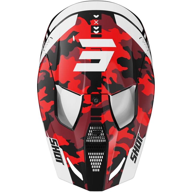 Shot Furious Flash gyerek motokrossz bukósisak fényes piros