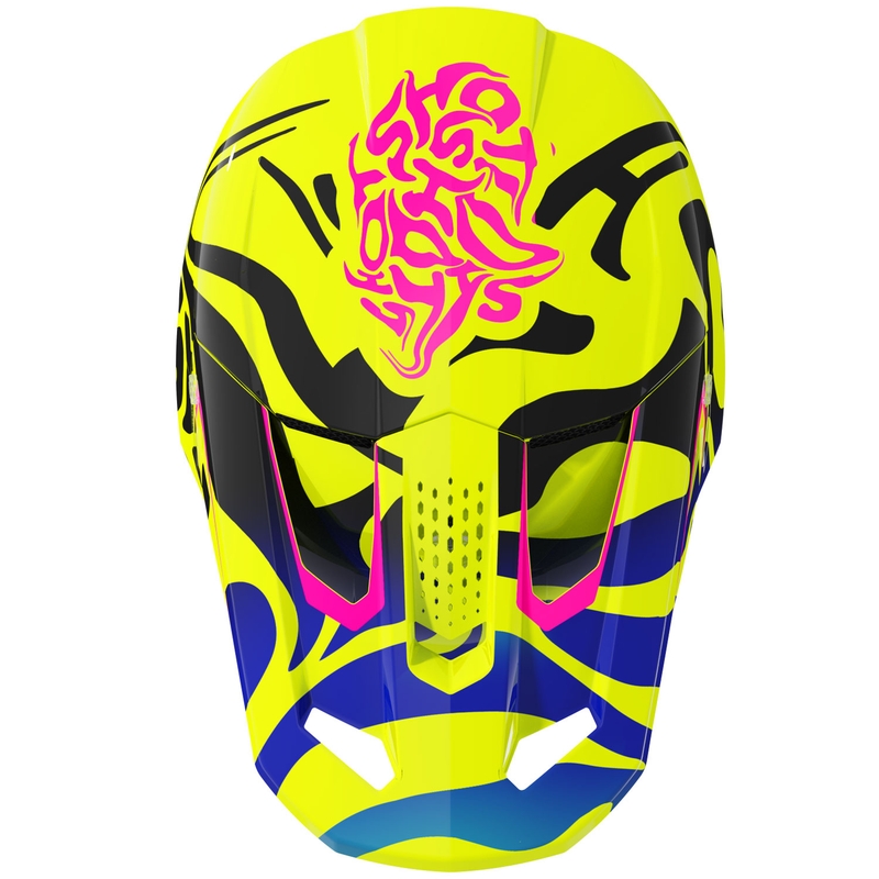 Shot Speed Ghost gyerek motokrossz bukósisak fényes fluo sárga