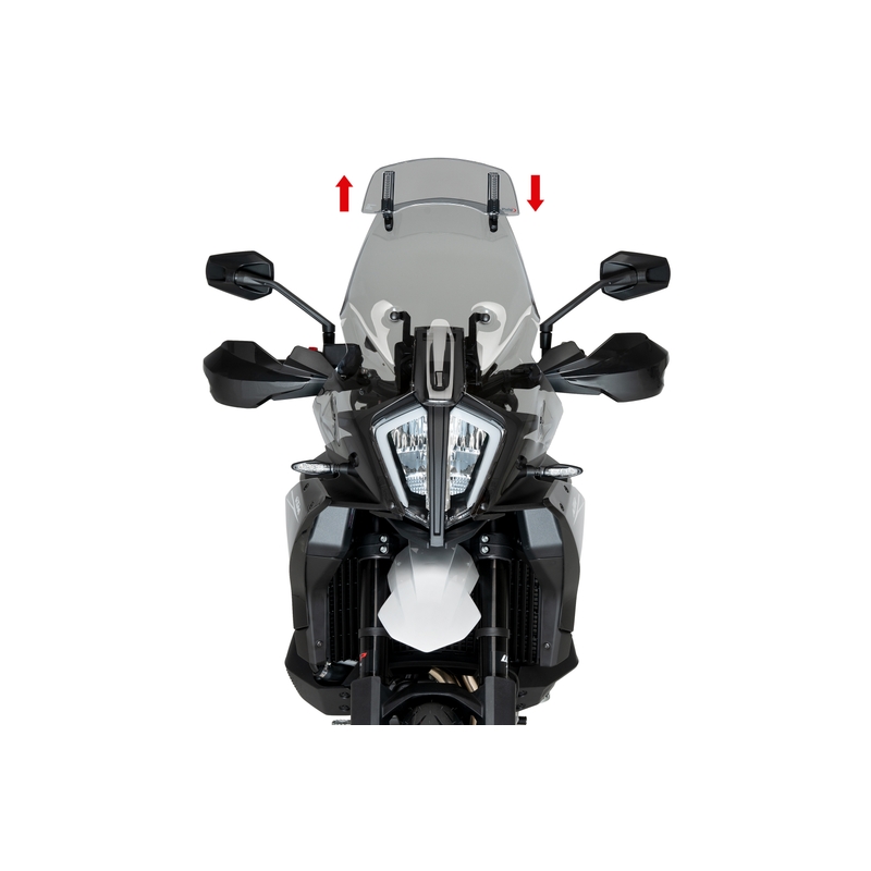 Windscreen PUIG TOURING WITH VISOR áttetsző