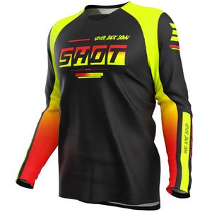 Shot Draw Block gyerek motokrossz mez fluo sárga