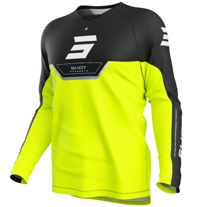 Shot Draw Daytona gyerek motokrossz mez fluo sárga
