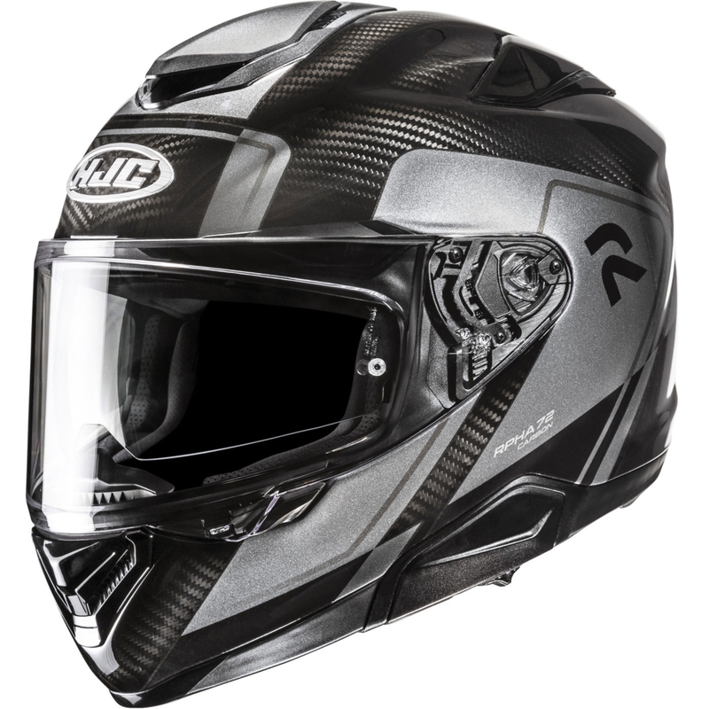 HJC RPHA 72 Carbon Fynex MC5 zárt motoros bukósisak fekete-szürke