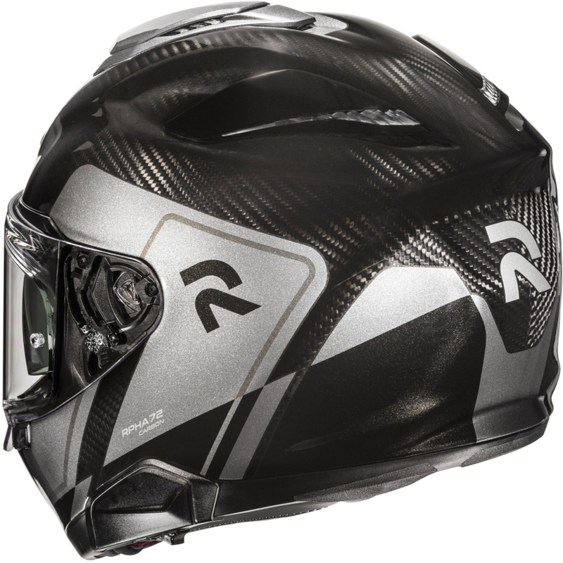 HJC RPHA 72 Carbon Fynex MC5 zárt motoros bukósisak fekete-szürke
