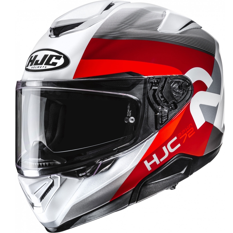 HJC RPHA 72 Phyta MC1 zárt motoros bukósisak szürke-fehér-piros
