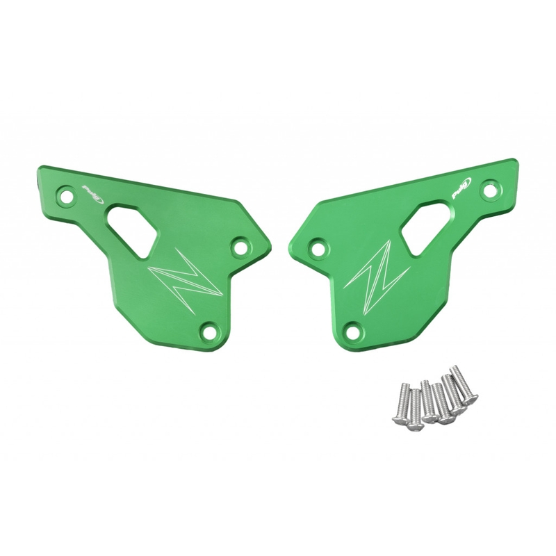 Heel plates PUIG zöld részére KAWASAKI Z 900 2023-2026