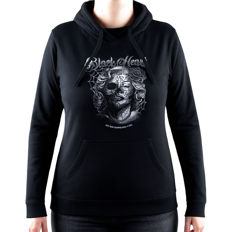 Black Heart Dirty Queen női pulóver fekete