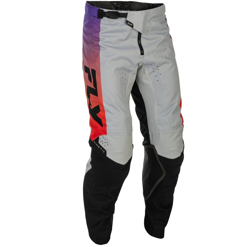 FLY Racing - USA Kinetic motokrossz nadrág szürke-piros-lila-fekete