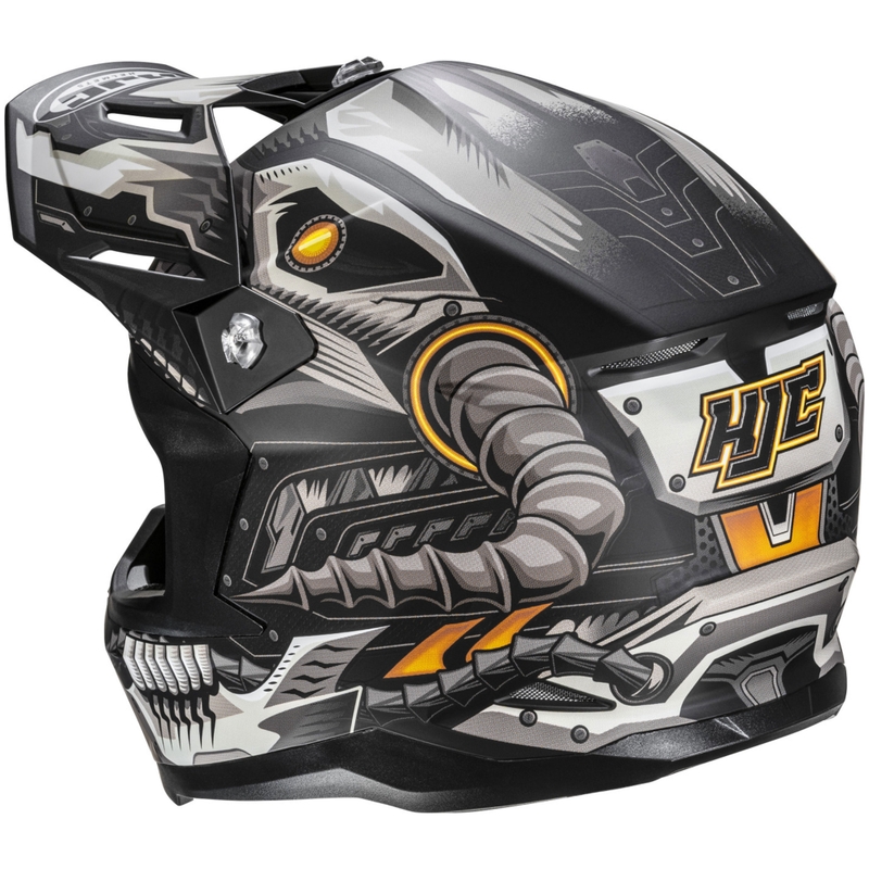 HJC C50 Mecha Beast MC5SF motokrossz bukósisak fekete-szürke