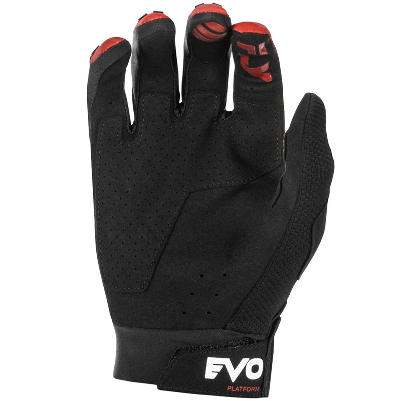 FLY Racing Evolution DST motokrossz kesztyű piros-fekete-szürke