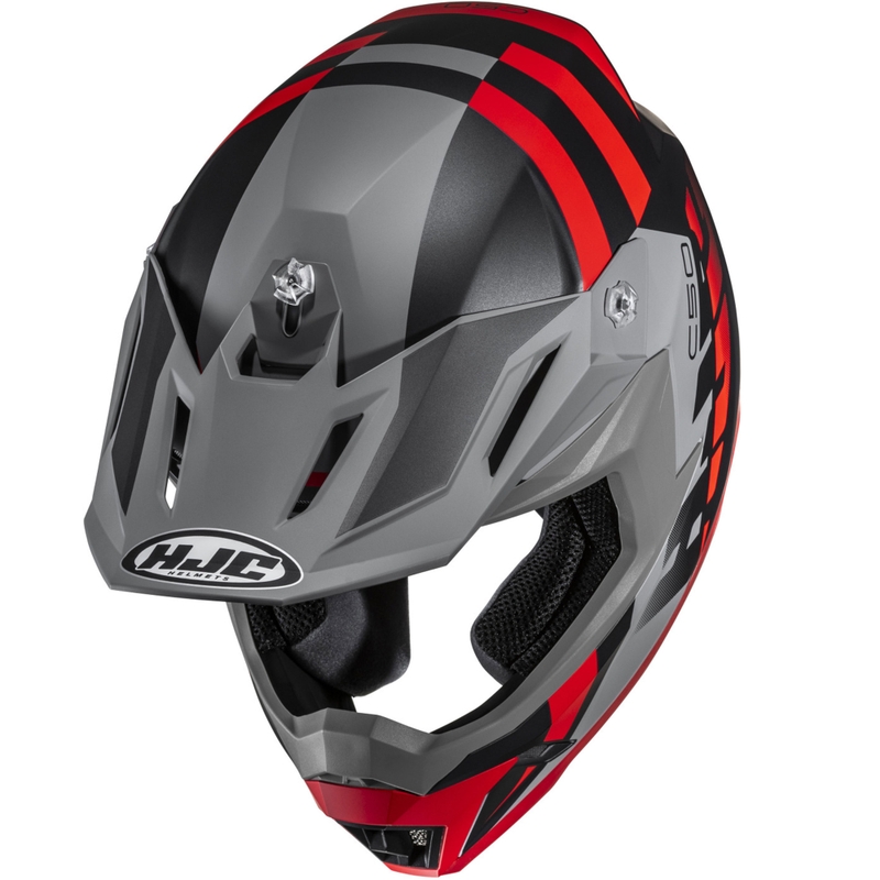 HJC C50 Mirage MC3H motokrossz bukósisak fekete-szürke-piros