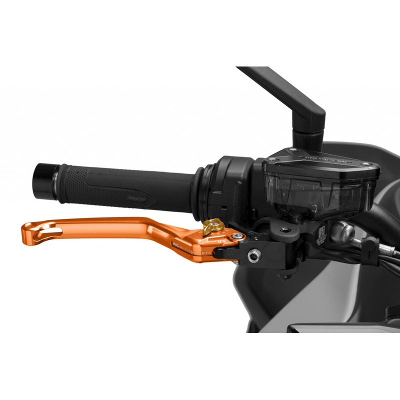 Brake lever without adapter PUIG 4.0 hosszú orange/gold