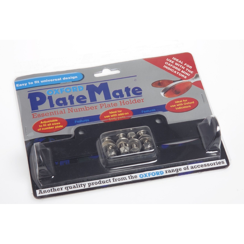 Rendszámtartó Oxford Plate Mate fekete