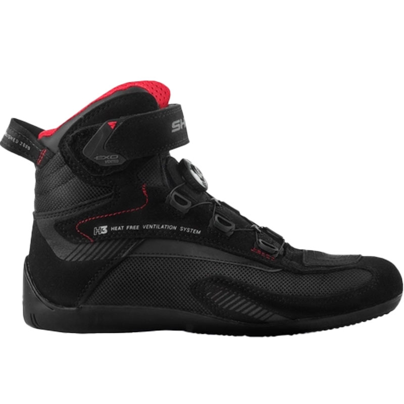 Shima Exo Vented női motoros cipő fekete-szürke-piros