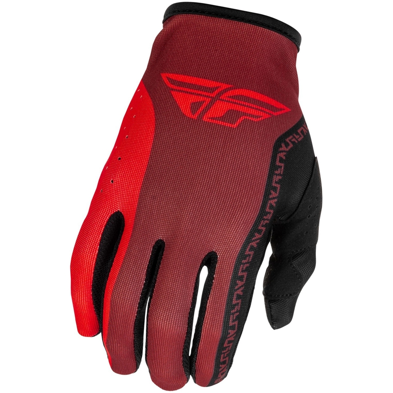 FLY Racing - USA Lite motokrossz kesztyű fekete-piros