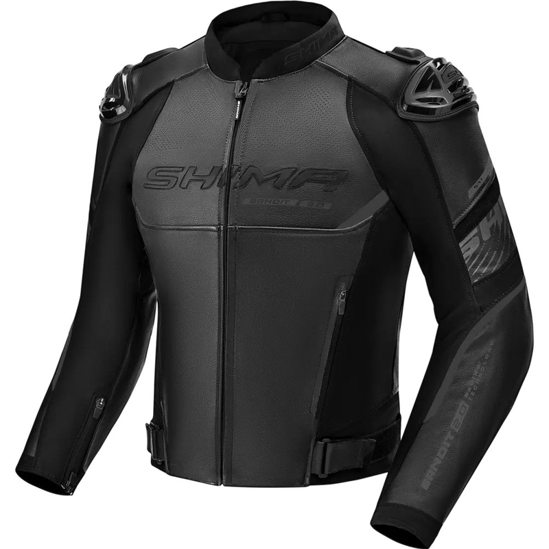 Shima Bandit 2.0 motoros bőrkabát fekete-fekete