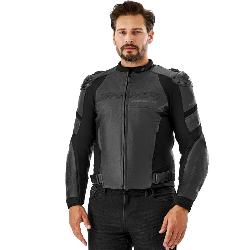 Shima Bandit 2.0 motoros bőrkabát fekete-fekete