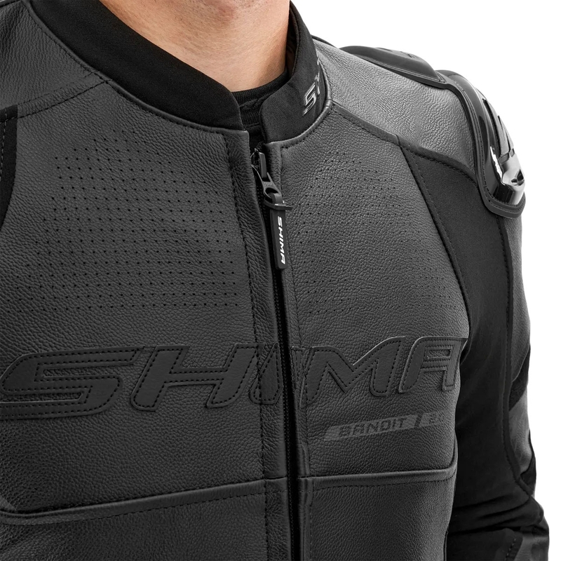 Shima Bandit 2.0 motoros bőrkabát fekete-fekete