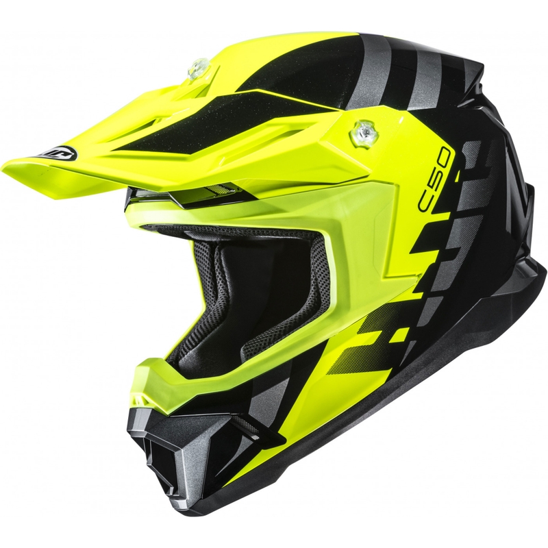HJC C50 Mirage MC3H motokrossz bukósisak fekete-fluo sárga-szürke