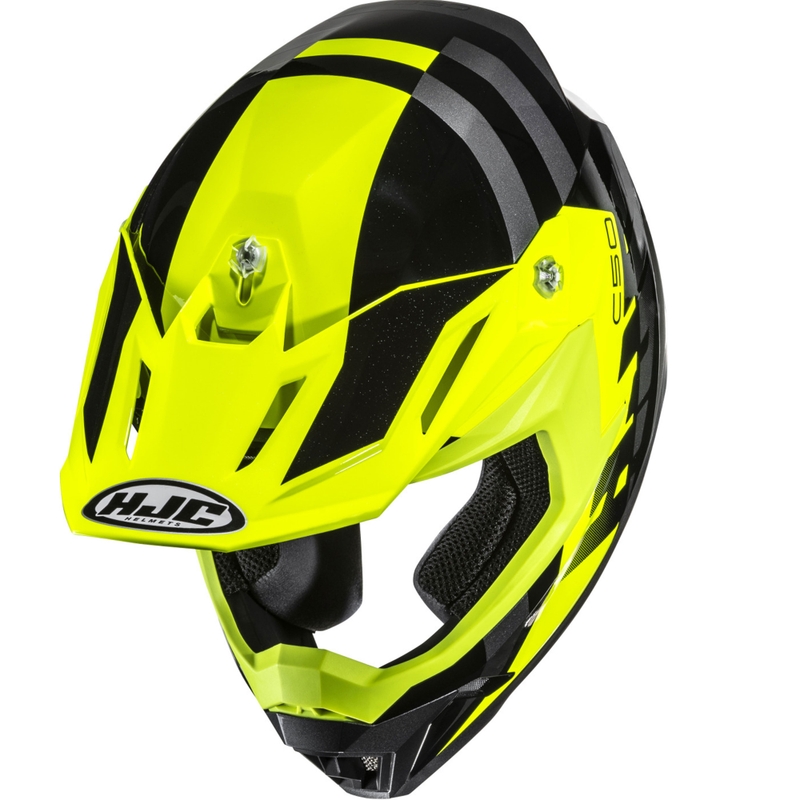 HJC C50 Mirage MC3H motokrossz bukósisak fekete-fluo sárga-szürke
