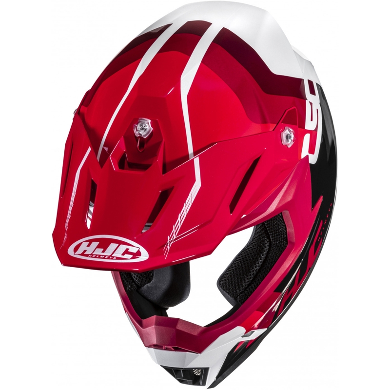 HJC C50 Primal MC1 motokrossz bukósisak fekete-piros-fehér