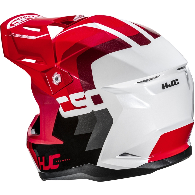 HJC C50 Primal MC1 motokrossz bukósisak fekete-piros-fehér