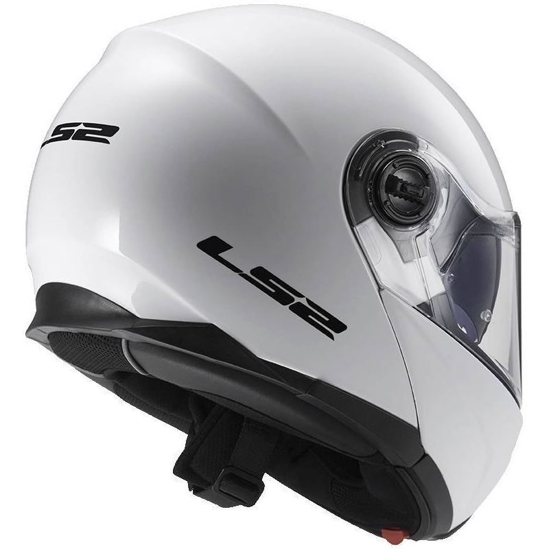 Állból nyíló motoros sisak LS2 FF325 Strobe fehér kiárusítás
