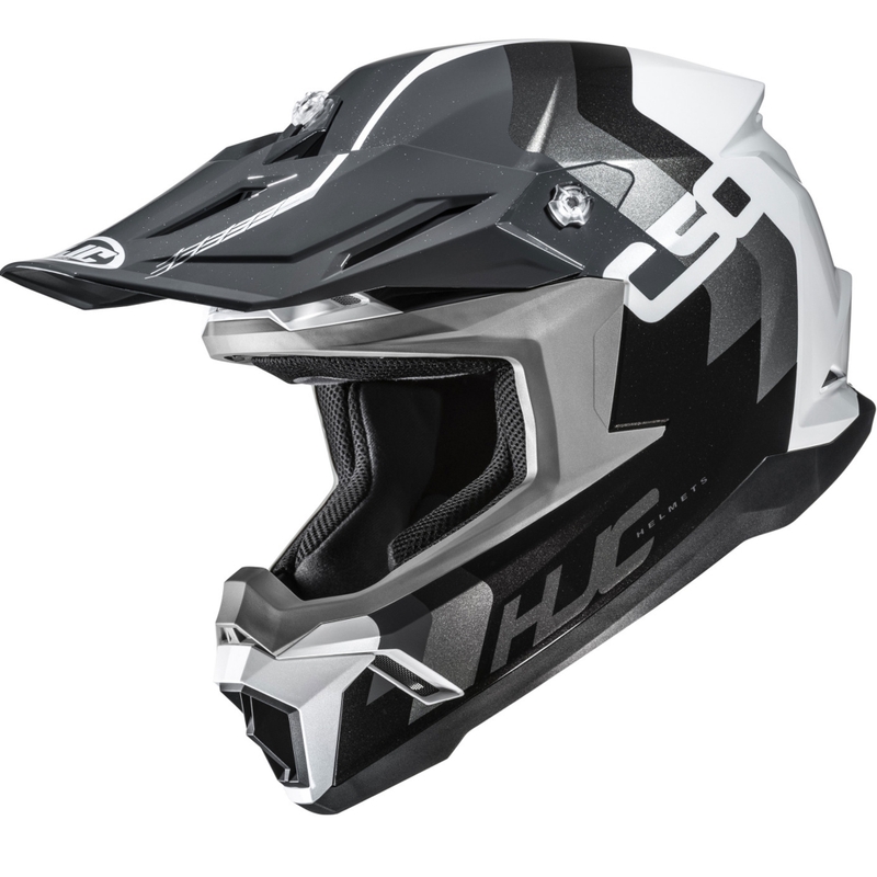 HJC C50 Primal MC5 motokrossz bukósisak fekete-szürke-fehér