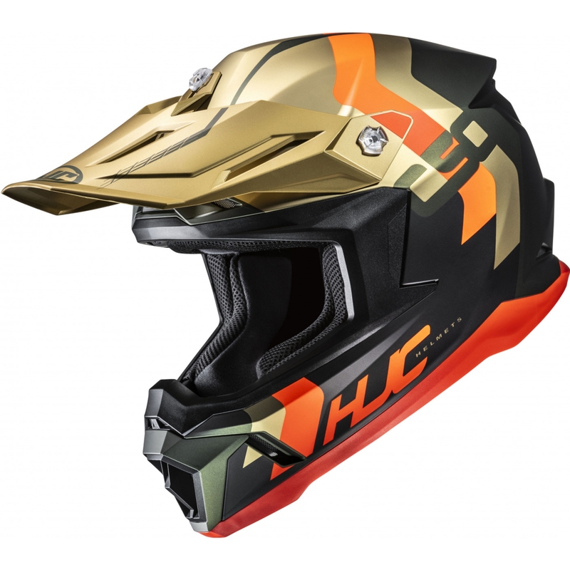 HJC C50 Primal MC6HSF motokrossz bukósisak fekete-arany-narancssárga