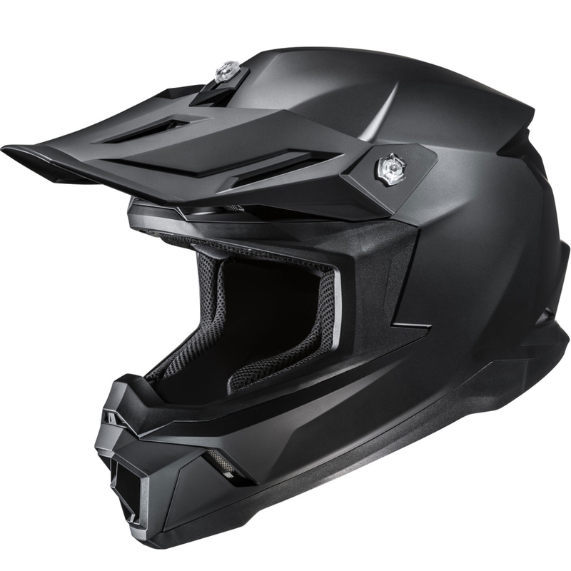 HJC C50 Solid motokrossz bukósisak semi flat fekete