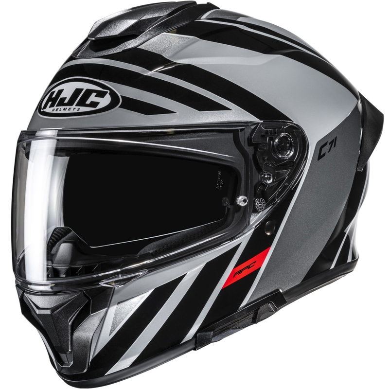 HJC C71 Faber MC5 zárt motoros bukósisak fekete-szürke