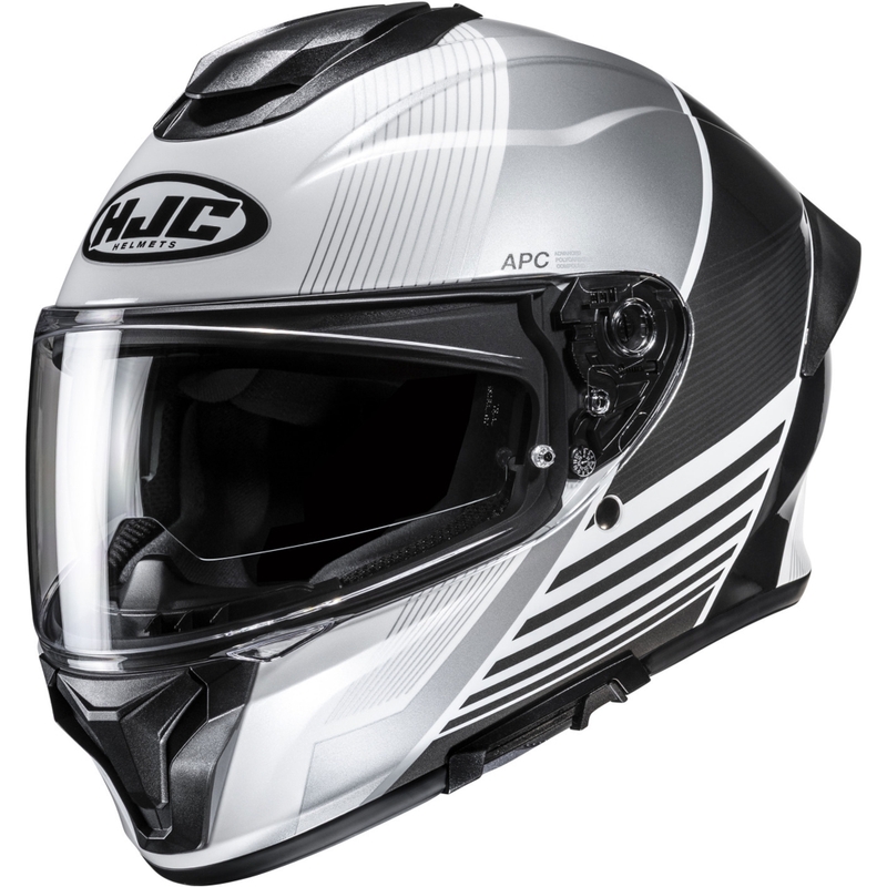 HJC C71 Morix MC5 zárt motoros bukósisak fekete-ezüst