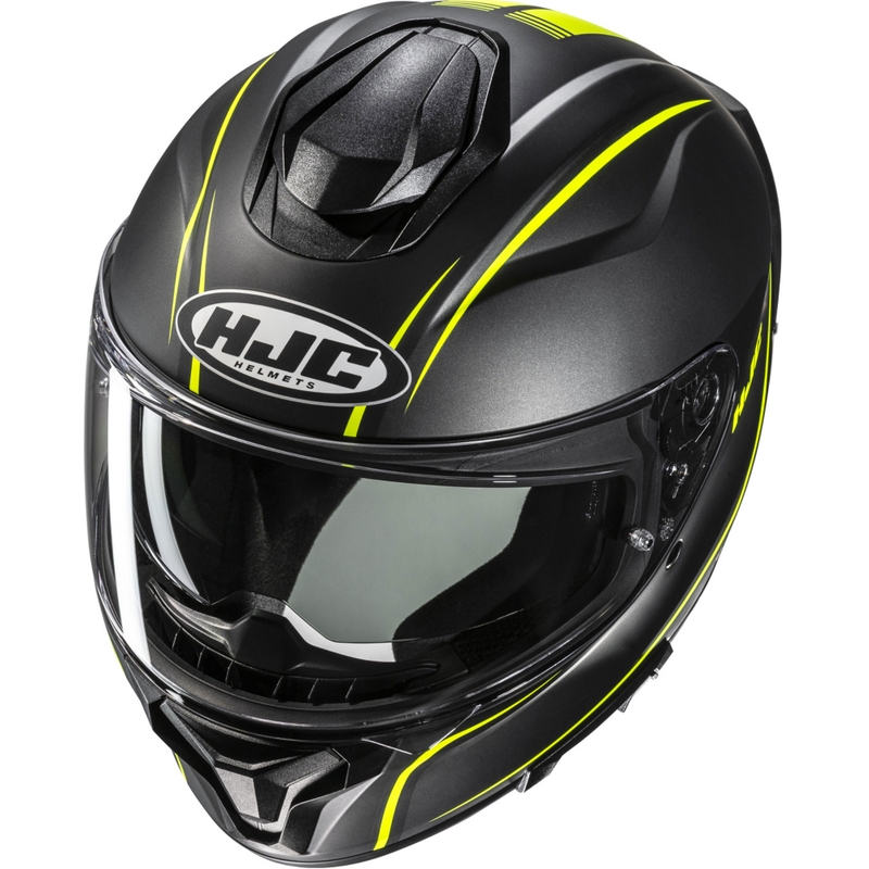 HJC C71 Quez MC3HSF zárt motoros bukósisak fekete-fluo sárga