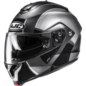 Výklopná helma na motorku HJC C91N Jyn MC5 černo-stříbrná