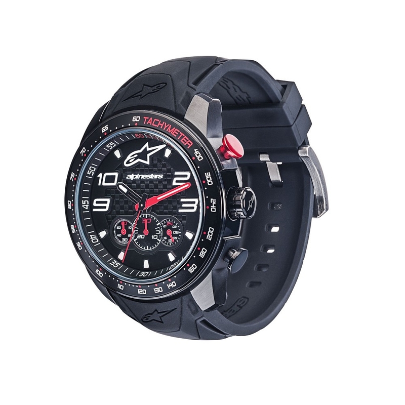 Alpinestars Tech Chrono PVD fekete-piros karóra