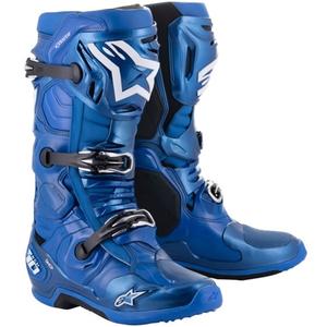 Alpinestars Tech 10 motoros csizma kék-fekete-fehér
