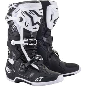 Alpinestars Tech 10 motoros csizma fekete-fehér