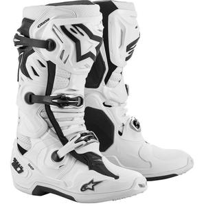 Alpinestars Tech 10 Supervented perforált motoros csizma fehér
