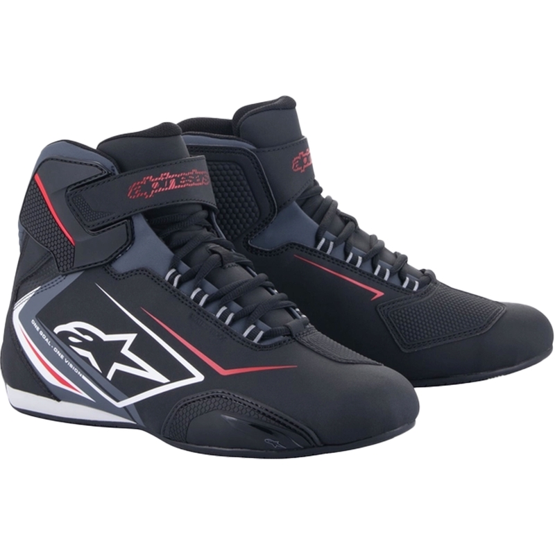 Alpinestars Sektor Waterproof motoros cipő fekete-fehér-szürke