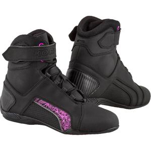 Kore Velcro 2.0 női motoros bokacipő fekete-lila