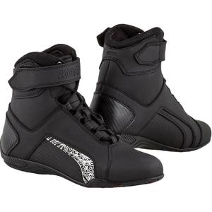 Kore Velcro 2.0 női motoros bokacipő fekete-fehér