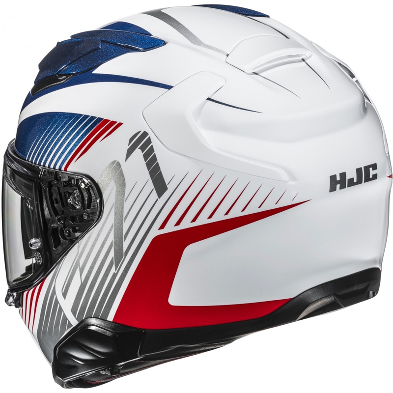HJC F71 Catos MC21 zárt motoros bukósisak fehér-kék-piros