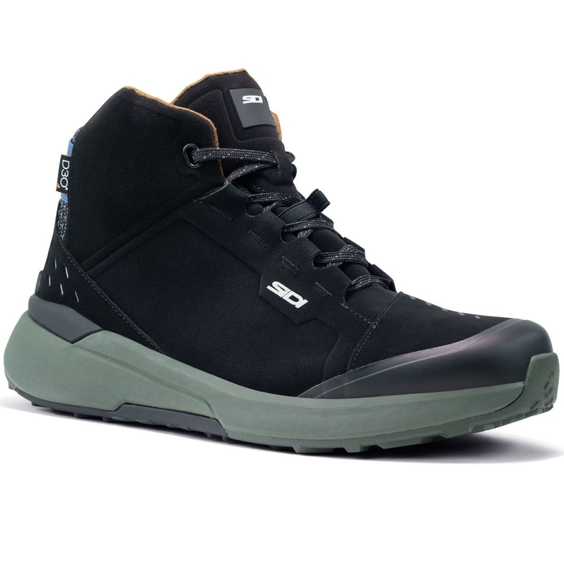 SIDI NUCLEUS Suede WP motoros cipő fekete-zöld