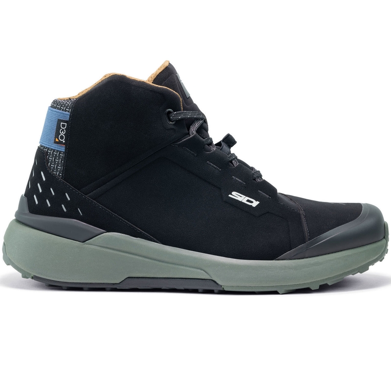 SIDI NUCLEUS Suede WP motoros cipő fekete-zöld
