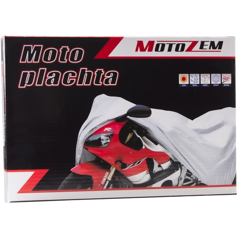 MotoZem motorkerékpár takaró ponyva - ezüstszínű