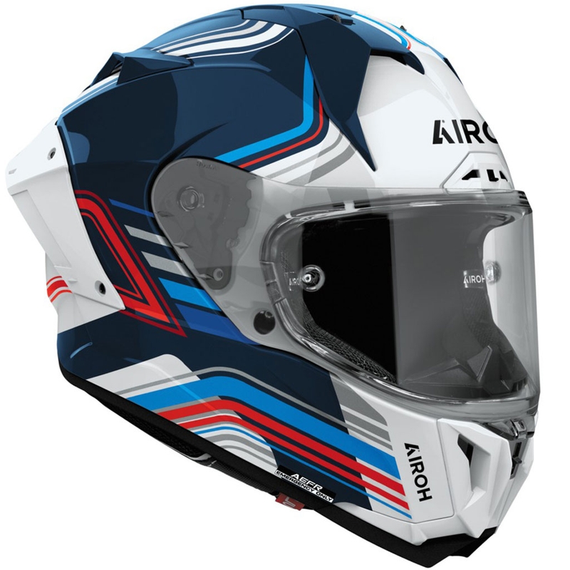 Airoh GP800 Hurricane zárt motoros bukósisak fényes kék-fehér