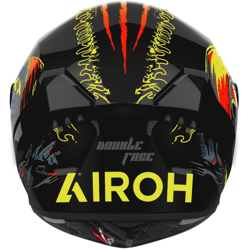 Airoh CONNOR Double Face zárt motoros bukósisak fényes fekete-sárga